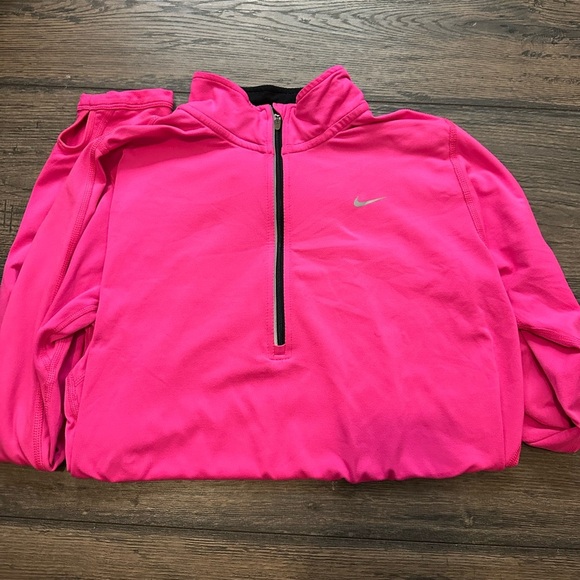 Nike Bright Pink Half-Zip Jacket - Picture 1 of 2